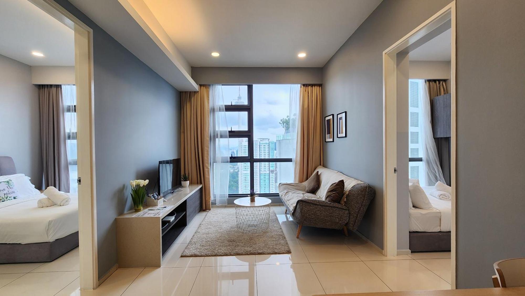 Skyline View In Bukit Bintang The Robertson 42F Apartment Kuala Lumpur Luaran gambar