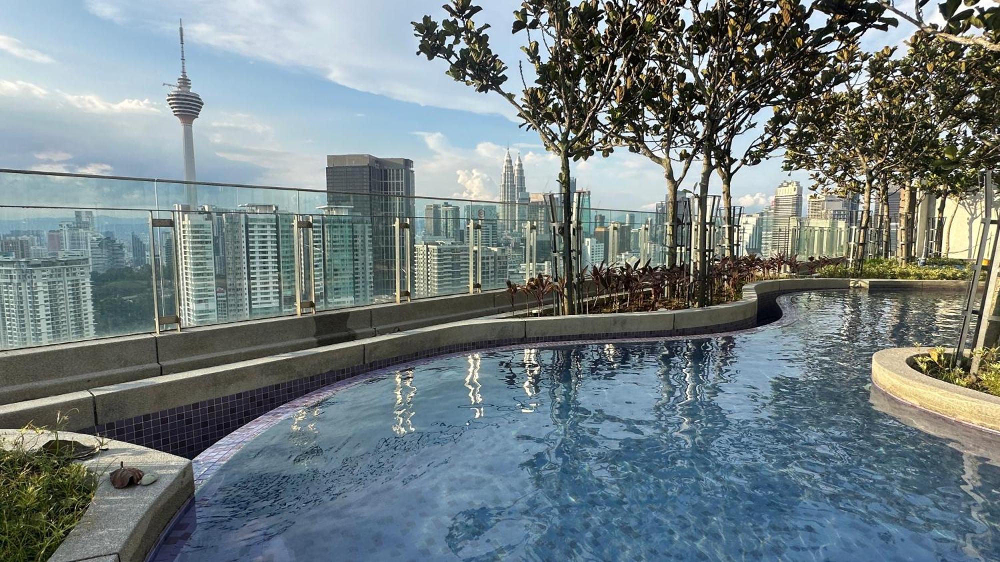Skyline View In Bukit Bintang The Robertson 42F Apartment Kuala Lumpur Luaran gambar
